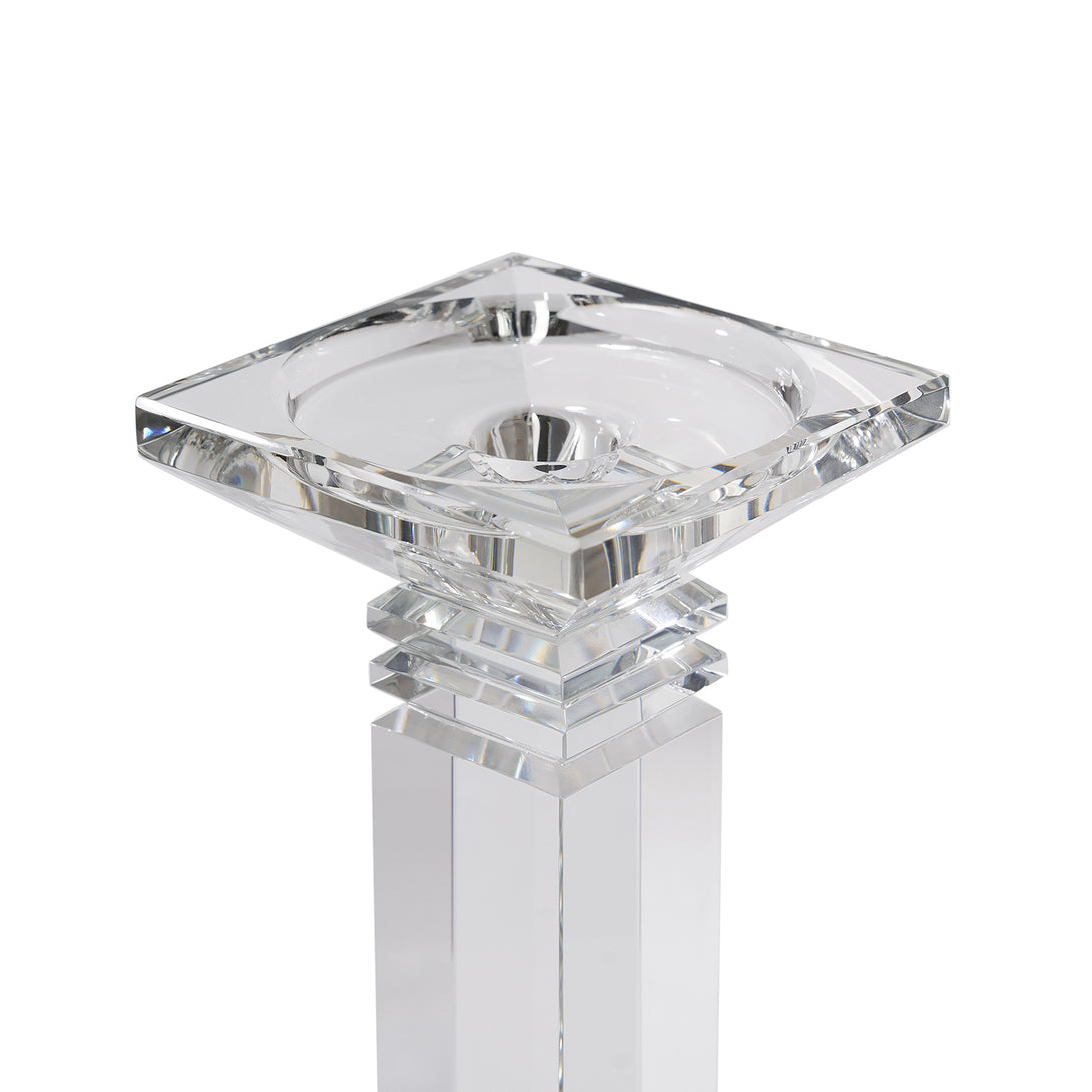 Shop Clear Crystal Pillar Shaped Candle Holder At Best Price Online In India 