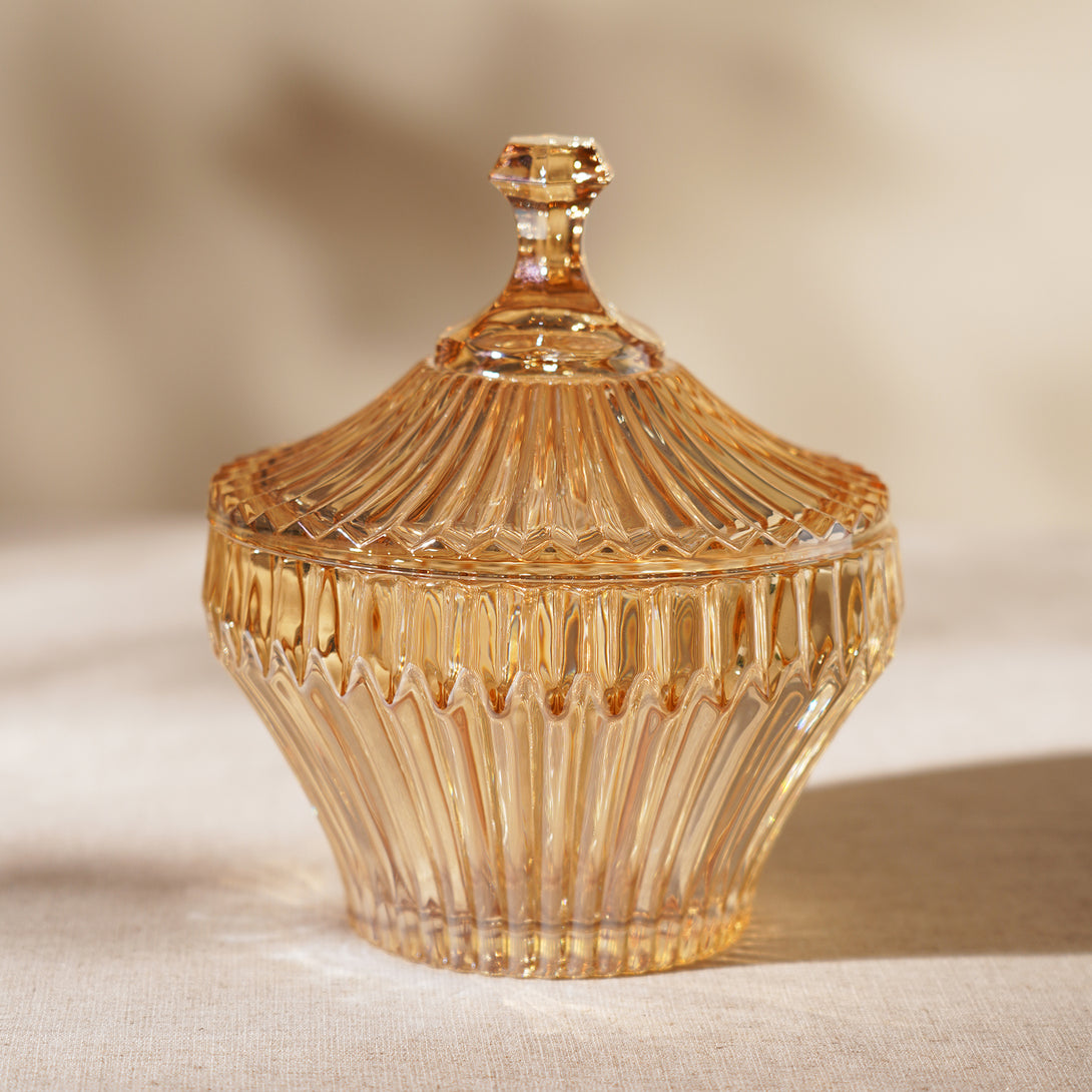 Shop Amber Vintage Glass Candy Jar - at Best Price Online in India