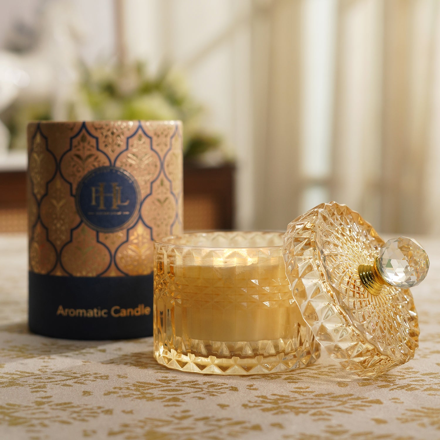 Brown Diamond outlet Candle Pot