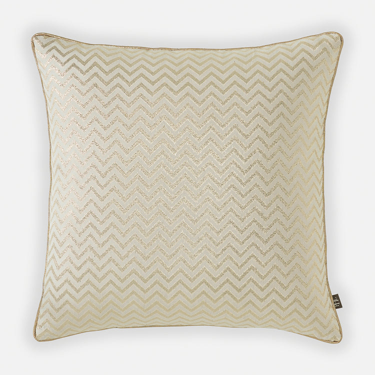 Shop Ivory Printed Chanderi Cushion Cover - at Best Price Online in India