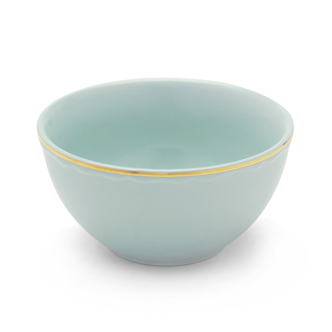 Shop Set Of 2 Blue Small Porcelain Bowls With Gold Rim - at Best Price ...