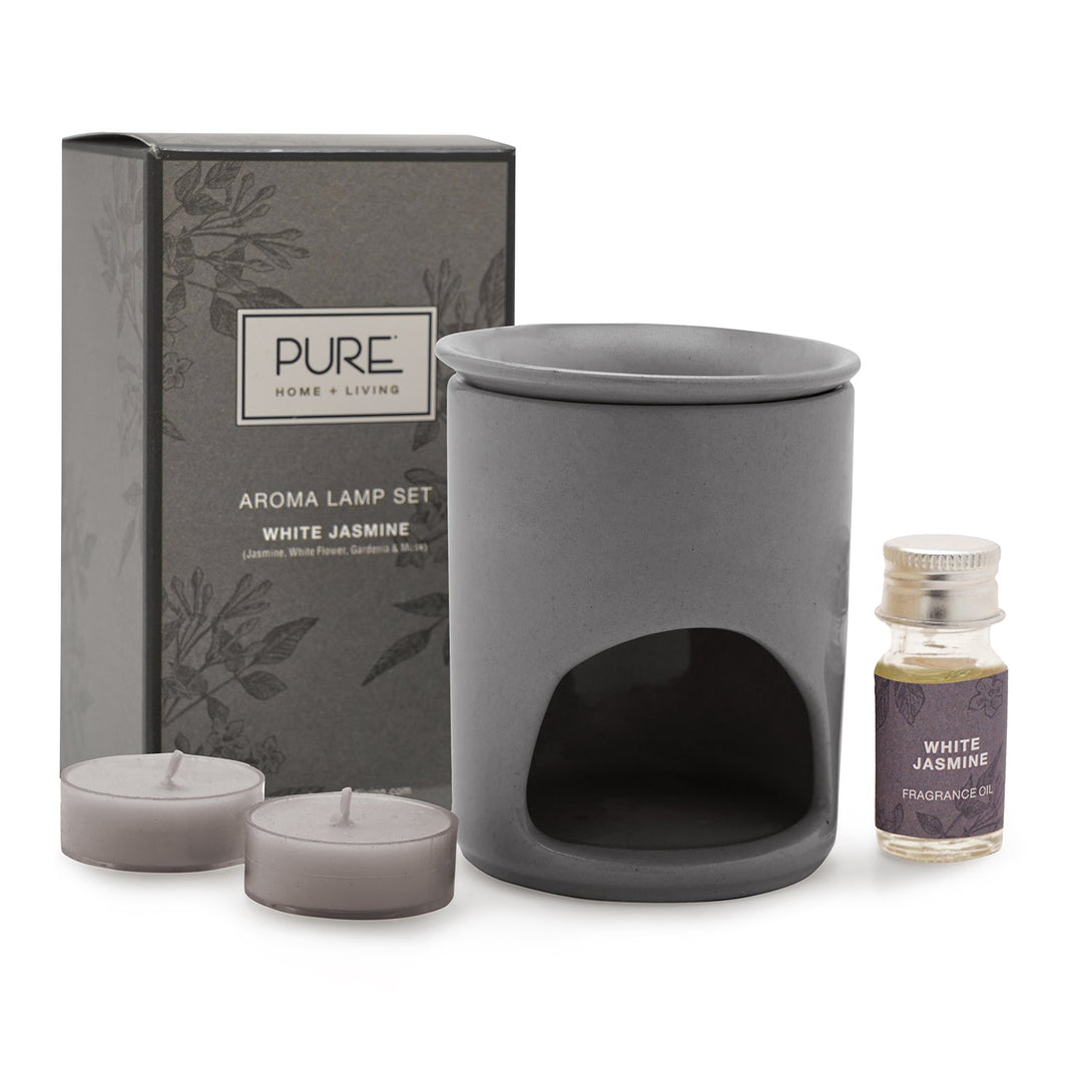 Pure Home + Living Grey Jasmine Aroma Diffuser Set (Grey) At Nykaa, Best Beauty Products Online