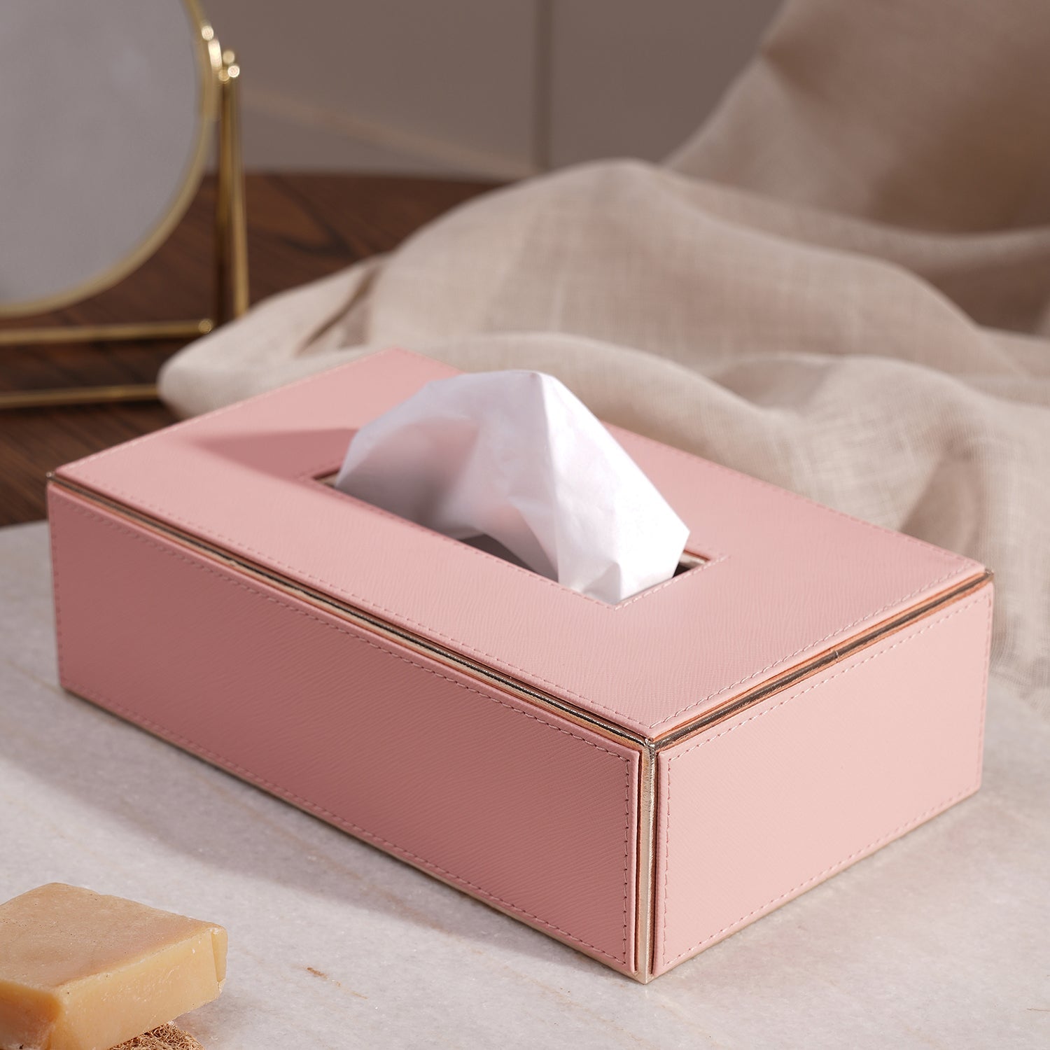 Pink sale tissue holder